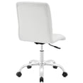 thumbnail image 3 of Hawthorne Collection Prim Faux Leather Mid Back Swivel Office Chair in White, 3 of 4