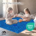 thumbnail image 4 of ODIKA 6'x9' Machine Washable Non-Slip Area Rug, Nautical Starfish Motif in Vibrant Tones Design High Traffic Rug, Blue, 322617, 4 of 5