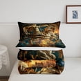 thumbnail image 4 of YST Ancient Rome Comforter Set European Mythology Bedding Twin Size 3D Sculpture Pattern Bedding Comforter Sets Retro Style Soft Breathable Bedroom Decor with 2 Pillowcases, 4 of 5