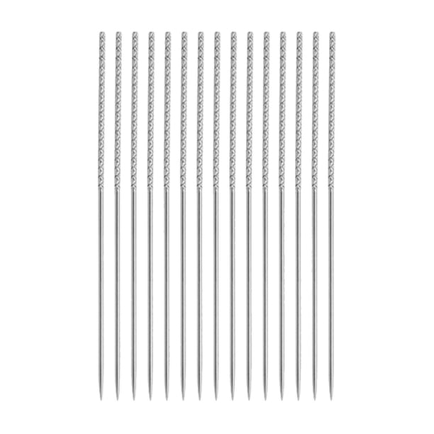 20 agujas de reparación de enganches, contenedor de agujas, transparente, de gran capacidad, para coser 08 x 60 mm
