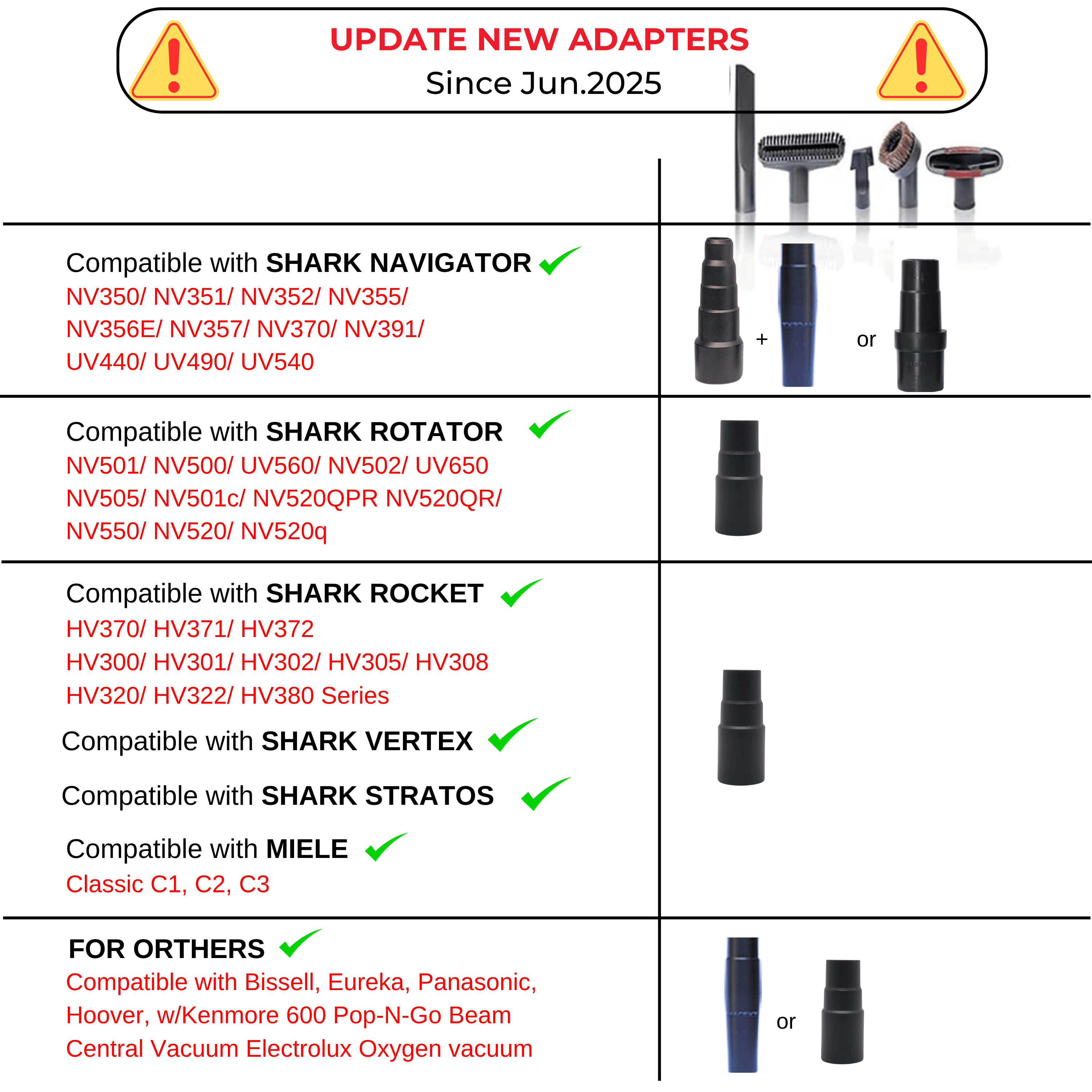 12 Pcs Universal Vacuum Attachments & Brushes Kit - Hardwood Floor Vacuum Brush Head Attachment & Shop-vacs Accessories - Universal Vacuum Hose Adapter Kit & Dryer vent Flexible Crevice Attachment