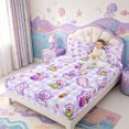 thumbnail image 3 of Manfei Cute Axolotl Print Bed Sheets,Ocean Themed Amphibian Full Size Sheets,4 Pieces,1 Flat Sheet,1 Fitted Sheet and 2 Pillowcases, 3 of 6