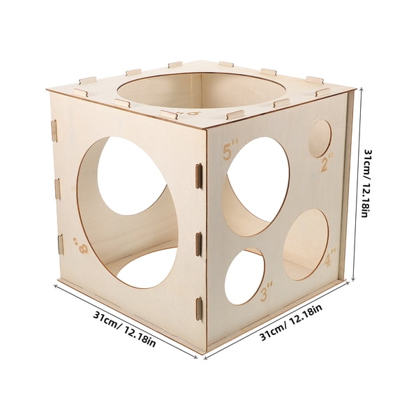 MIPCASE Portable Collapsible Balloon Sizer Box Beige for Precise Balloon Measurement and Sizing