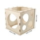 thumbnail image 3 of Caja medidora de globos de madera plegable, cubo, herramienta para medir globos, para decoraciones, arcos y columnas de globos, caja medidora de globos de 9 agujeros, 3 of 8