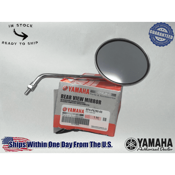 Yamaha Genuine OEM Authentic  Right Rear View Mirror 5FH-F6290-00-00