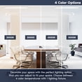 thumbnail image 2 of LUXRITE 4FT x 4IN Recessed Backlit LED Panel Light, 4CCT, 18W-40W, Up to 4400LM, 110 Beam, Dimmable, 120-277V UL Listed, 2 of 7