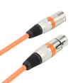 thumbnail image 1 of Cable DMX Tmvgtek de 5.9 Pies Conector XLR Macho A Hembra naranja, 1 of 4