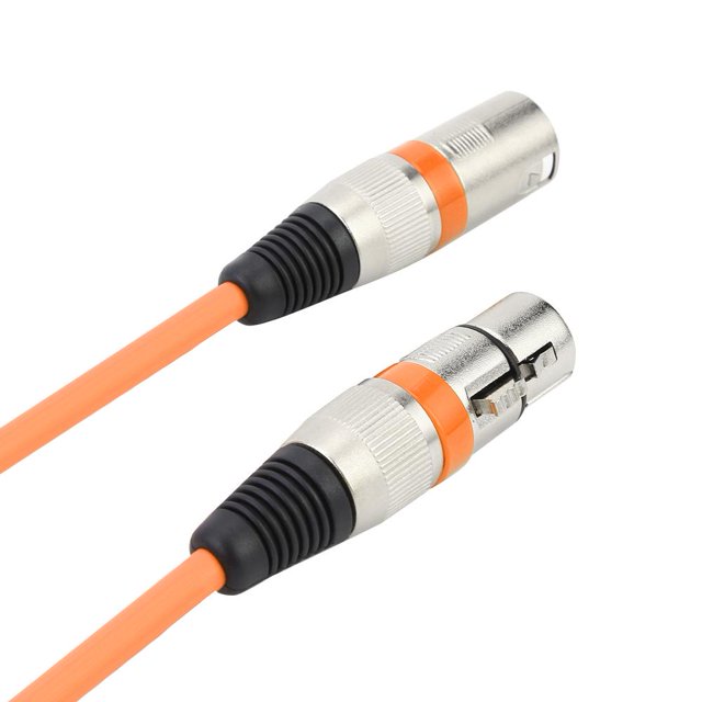 Cable DMX Tmvgtek de 5.9 Pies Conector XLR Macho A Hembra naranja