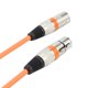 thumbnail image 2 of Cable de DJ de escenario DMX de 5.9 pies Cable conector XLR de 3 pines macho a hembra (naranja) Ehuebsd  Para estrenar, 2 of 9