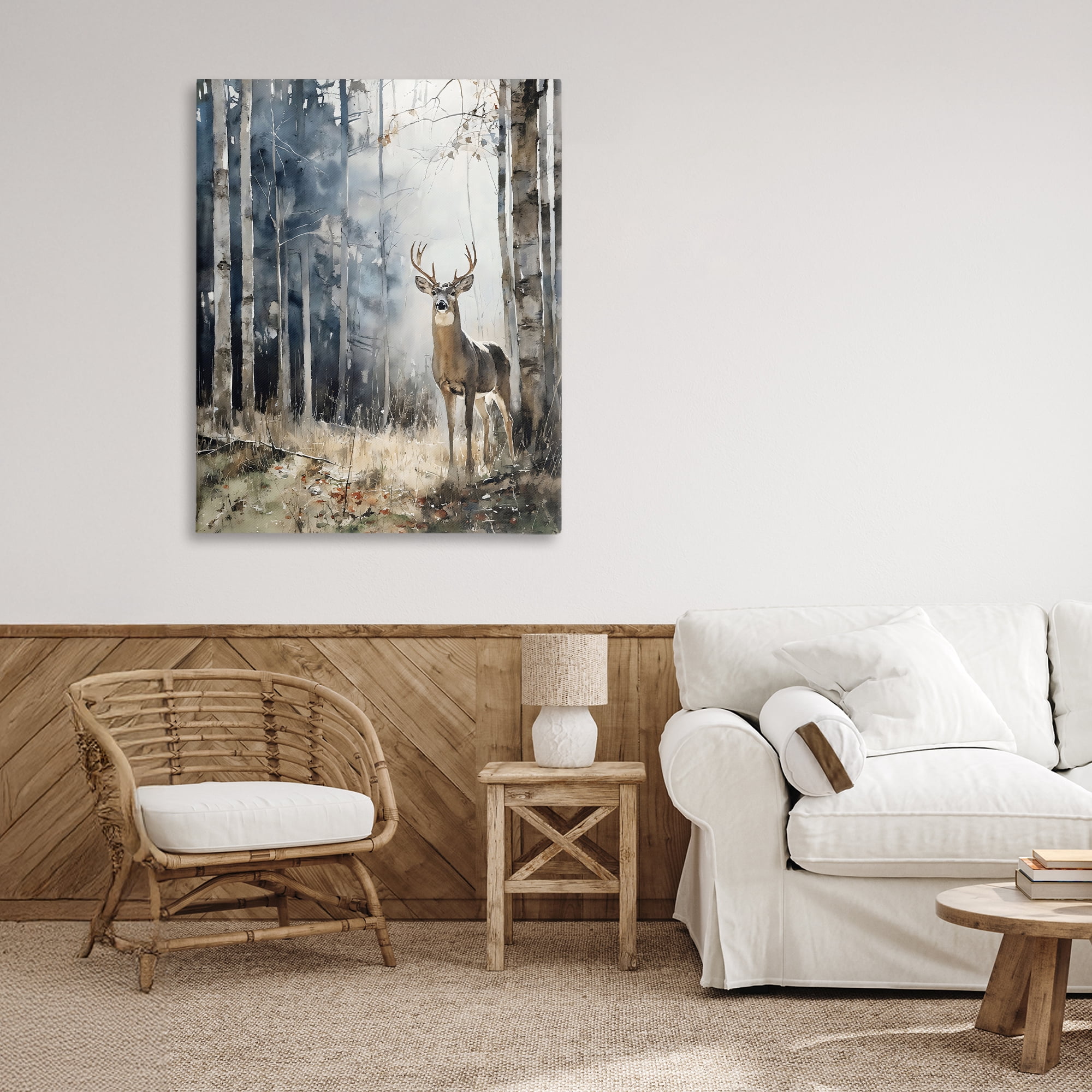 Stupell Industries Deer In The Woods Canvas Wall Art, design by Franklyn Gregory
