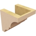 thumbnail image 5 of 5"W x 5"D x 5"H Wide Asheboro Rough Cedar Woodgrain TimberThane Corbel, Primed Tan, 5 of 6