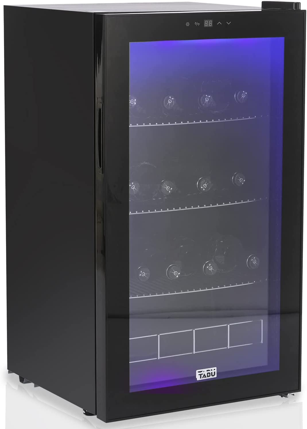 TABU 27 Bottles Wine Cooler Refrigerator, Digital Temperature Display, Quiet Operation