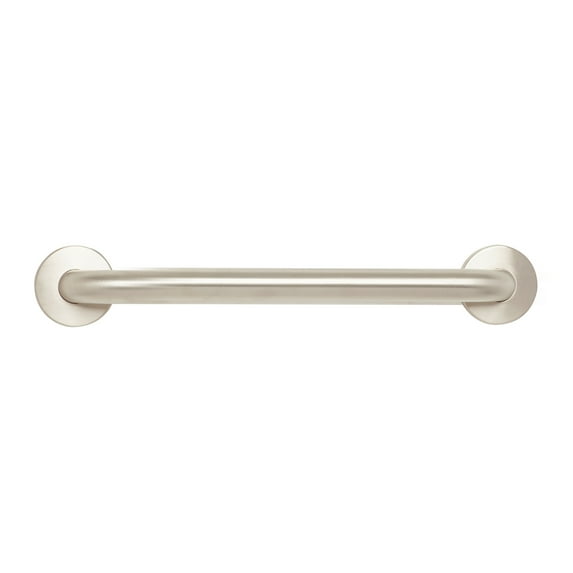 18" CuVerro® Copper Alloy Antimicrobial, Bathroom Shower Grab Bar, 1 ¼" Diameter, ADA Compliant, Satin Stainless-Steel Finish