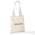 thumbnail image 6 of CafePress - I Heart Kale Chips Tote Bag - Unisex Canvas Tote Bag, Beige, 1-Piece, 6 of 6