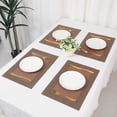 thumbnail image 7 of Unique Bargains Set of 8 Table Placemats Washable Wipeable Table Mat Coffe 18x12Inch, 7 of 7
