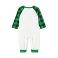 thumbnail image 6 of Family Matching Christmas Pajamas, StarLetter Print Long-Sleeved Tops + Plaid Pattern Trousers Sleepwear Outfits, 6 of 10