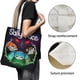 thumbnail image 3 of The Sally Face Bolso de tela con estampado de lienzo para mujer, bolsa de compras reutilizable y estética, con cremallera interior, regalo para mujer,40*45cm., 3 of 6