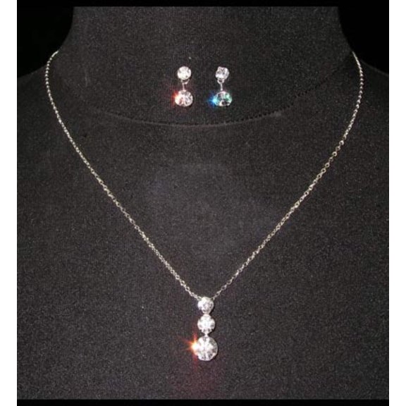 #15015 - Past, Present, Future Necklace and Earring Set