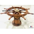 thumbnail image 2 of Nauticalmart Nautical Ships Wheel Coffee Table, 2 of 2