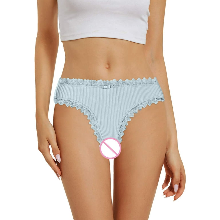 LBECLEY Womens Underwear Lace Womens Cute Panties Lace Trim Cotton