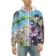 thumbnail image 2 of Genshin Impact Zip Up Hoodies Unisex Realistic 3D Print Sweatshirt Long Sleeve Hooded Jacket Coat S, 2 of 8