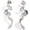 B Sliver Earring, variant on Irregular WaterDrop Earrings Melted Liquid Asymmetrical Drop Earrings for Women Embrace Minimalist Statement Earrings Jewelry[b4056]