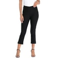 thumbnail image 2 of HDE Pull On Capri Pants For Women with Pockets Elastic Waist Cropped Pants Black - S, 2 of 6