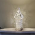 thumbnail image 4 of Lámpara de escritorio moderna Decoración con pilas Lámparas de noche Atmósfera colgante ed Hierro Linterna marroquí Accesorios de luz para bodas S Sunnimix Lámpara marroquí, 4 of 8