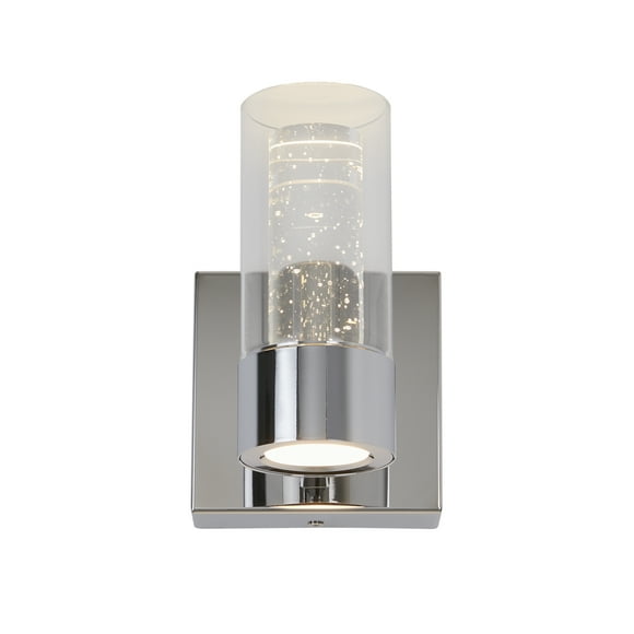 Artika Ratio Modern LED Wall Sconce Light Fixture, Chrome