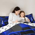 thumbnail image 7 of Erosebridal Navy Gamepad Comforter Sets Twin Size, Modern Video Game Comforters & Duvets, Honeycomb Reversible Duvet Insert, Super Cozy Bedroom Decorative, 2 Pieces, 7 of 7
