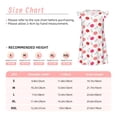 thumbnail image 3 of Vsdgher Chemises de Nuit Lèvres Rouges 1 pour Filles, Manches Courtes à Volants, Robe de Nuit, Vêtements de Nuit, Pyjamas pour Fête de Pyjama-Grand, 3 of 6