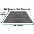 thumbnail image 5 of 120 Square feet / 30 Interlocking Foam Tiles Thick Exercise Mat - Soft Supportive Cushion, Non-Skid Texture & Water Resistant, Gray Color, 5 of 8