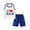White, variant on Toddler Summer Outfits Casual Solid Sleeveless Tank Top Shorts Set 2 Piece 6 M-4 Y