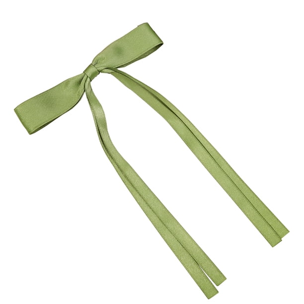 Pinza para el cabello de mujer, lazo de cinta con borla de cola larga, pinza para niña, accesorio de color sólido, pinza para el cabello con lazo tipo garra