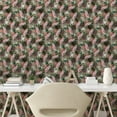 thumbnail image 2 of Ambesonne Floral Peel & Stick Wallpaper for Home, Snowdrops Spring Flowers, 13"x100", Fern Green and Soft Pink, 2 of 5