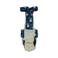 thumbnail image 3 of Barkertime Snowman Winter Wonderland on Frosty Cream Dog Diaper Overall, 3 of 6