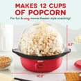 thumbnail image 2 of Dash DSSP100GBRD04 SmartStore Stirring Popcorn Maker, Red, 3 Qt. - Quantity 1, 2 of 6