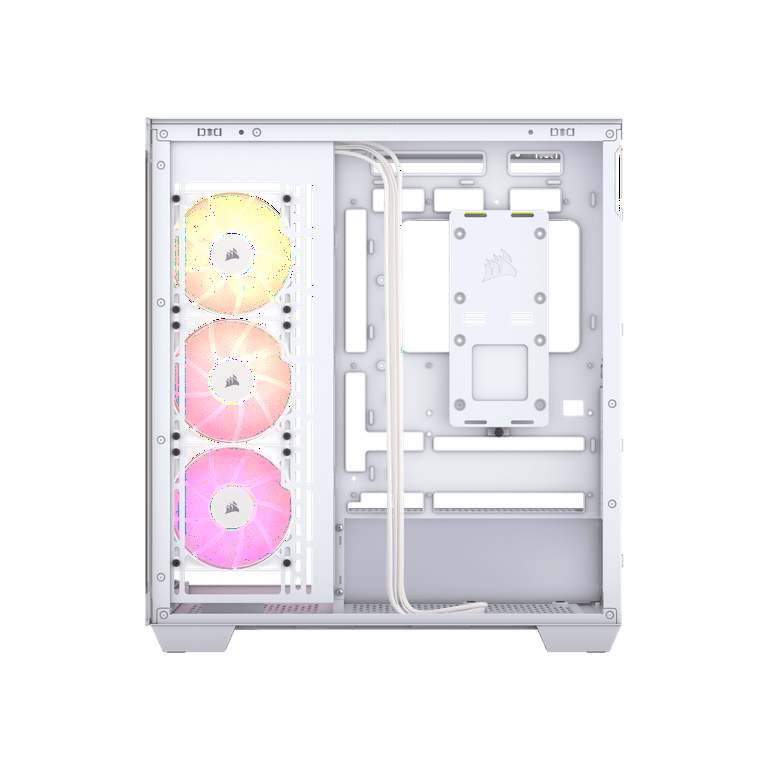 CORSAIR 3500X ARGB Tempered Glass Mid-Tower PC Case, White