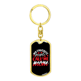 thumbnail image 4 of Call Me Mom White Red  Stainless Steel or 18k Gold Premium Swivel Dog Tag Keychain, 4 of 17