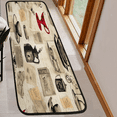 thumbnail image 6 of CURLYOOT Coffee Runner Rug 2'x6' Washable Kitchen Runner Rug Indoor Non Slip Laundry Rugs Floor Carpet for Hallway Kitchen Entryway Bedroom Living Room, 6 of 9