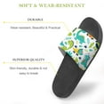 thumbnail image 3 of GZHJMY Stylish Slides for Women Men, Cartoon Cute Dinosaur and Plants Soft Flexible Slip-on Sandals Slippers, 3 of 7