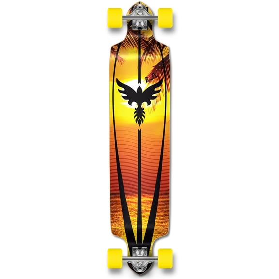Yocaher Drop Down Sunset Longboard Complete