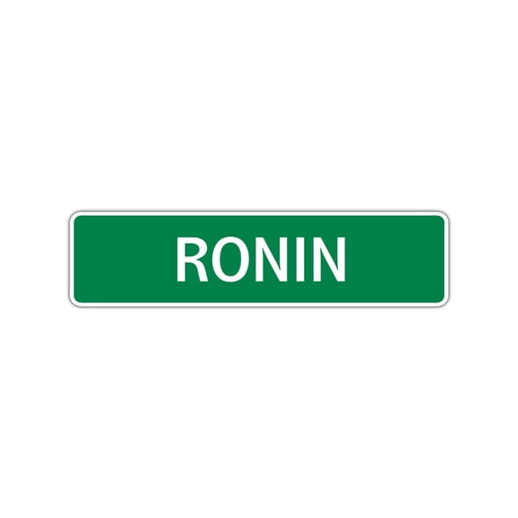 Ronin Boys Children Name Letter Printed Plaque Decoration Indoor Outdoor Unique Label Wall Novelty Aluminum Metal Sign 4"x13.5"