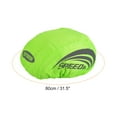 thumbnail image 2 of Uxcell Waterproof Helmet Cover Bike Helmet Rain Cover Ride Gear with Reflective Strip Green, 2 of 5