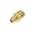 thumbnail image 3 of Adaptador de tubería de latón Uxcell de rosca macho de 3/16 SAE a rosca macho de 1/4NPT, paquete de 3, 3 of 5