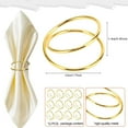 thumbnail image 2 of Gold Napkin Rings-12 PCS Metal Spiral Napkin Rings(Spiral) Napkin Holders Buckles for Family Dinner, Wedding, Party,Table Decorations, 2 of 6