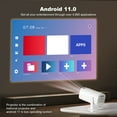 thumbnail image 1 of Projector with 4K Decoding 1080P WiFi6 BT5.4  11 System with 100in Display Same Screen Technique 180  Rotatable Movie Projector Built-in Speaker Horizontal Keystone, 1 of 7