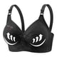 thumbnail image 4 of Puntoco Sujetadores para mujer sin aros de encaje con flores fruncidas para mujer, ropa interior de uso diario de talla grande sin aros, 4 of 5
