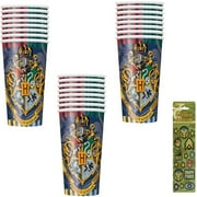 Wizarding World Party Pack - 24 Harry Potter Paper Cups - Magical Birthday Supplies for Fans of the Boy Who Lived - Hogwarts Themed Celebration Kit