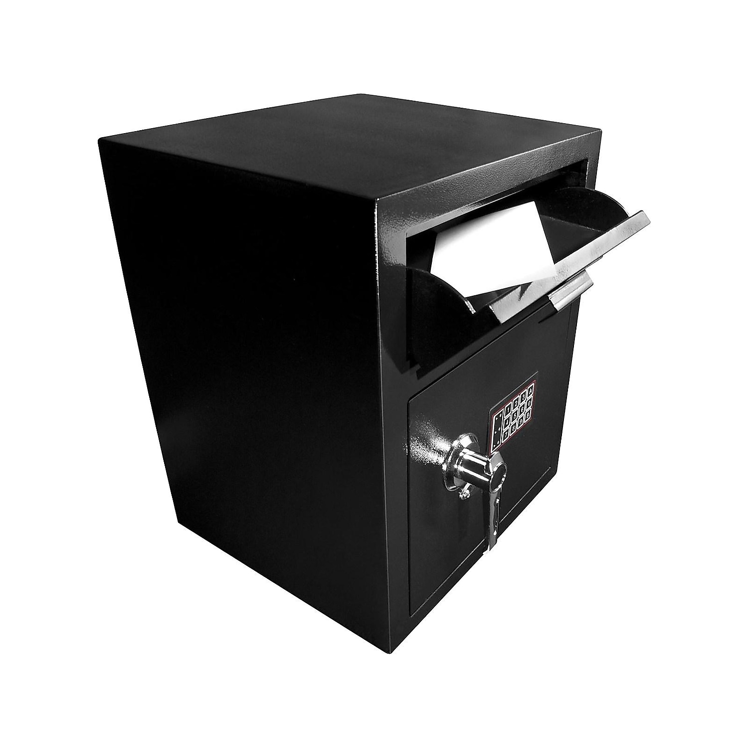 Barska Large Keypad Depository Safe, 15-5/16"W x 13-1/2"D x 19"H, Black